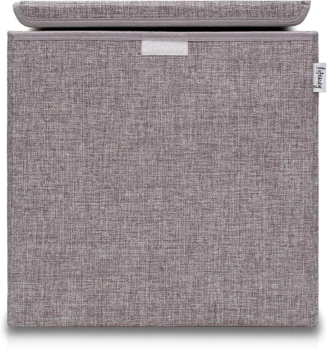 LIFENEY Aufbewahrungsbox mit Deckel im 3er Set Beige, Grau und Blau I Dreierpack Spielzeugbox passen