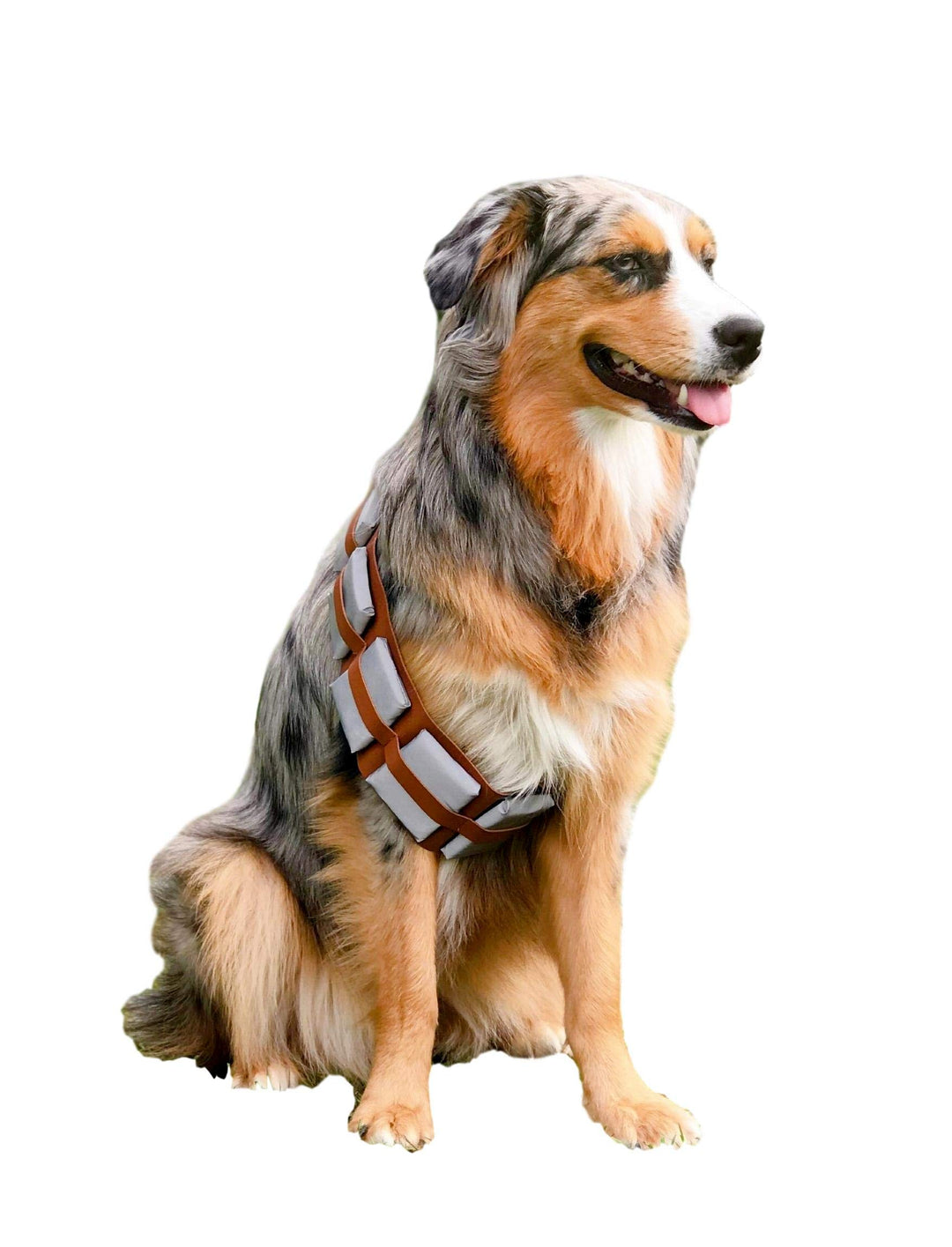 ComfyCamper Furry Star Warrior Utility Hundekostüm mit Gürtel, Grösse XL X-Large, X-Large