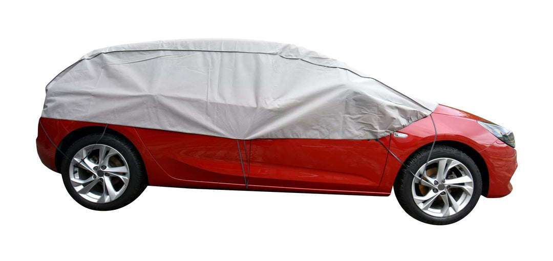 Scheibenschutz Halbgarage für Winter Sommer Herbst kompatibel mit Hyundai i30 I, II - Autoabdeckung
