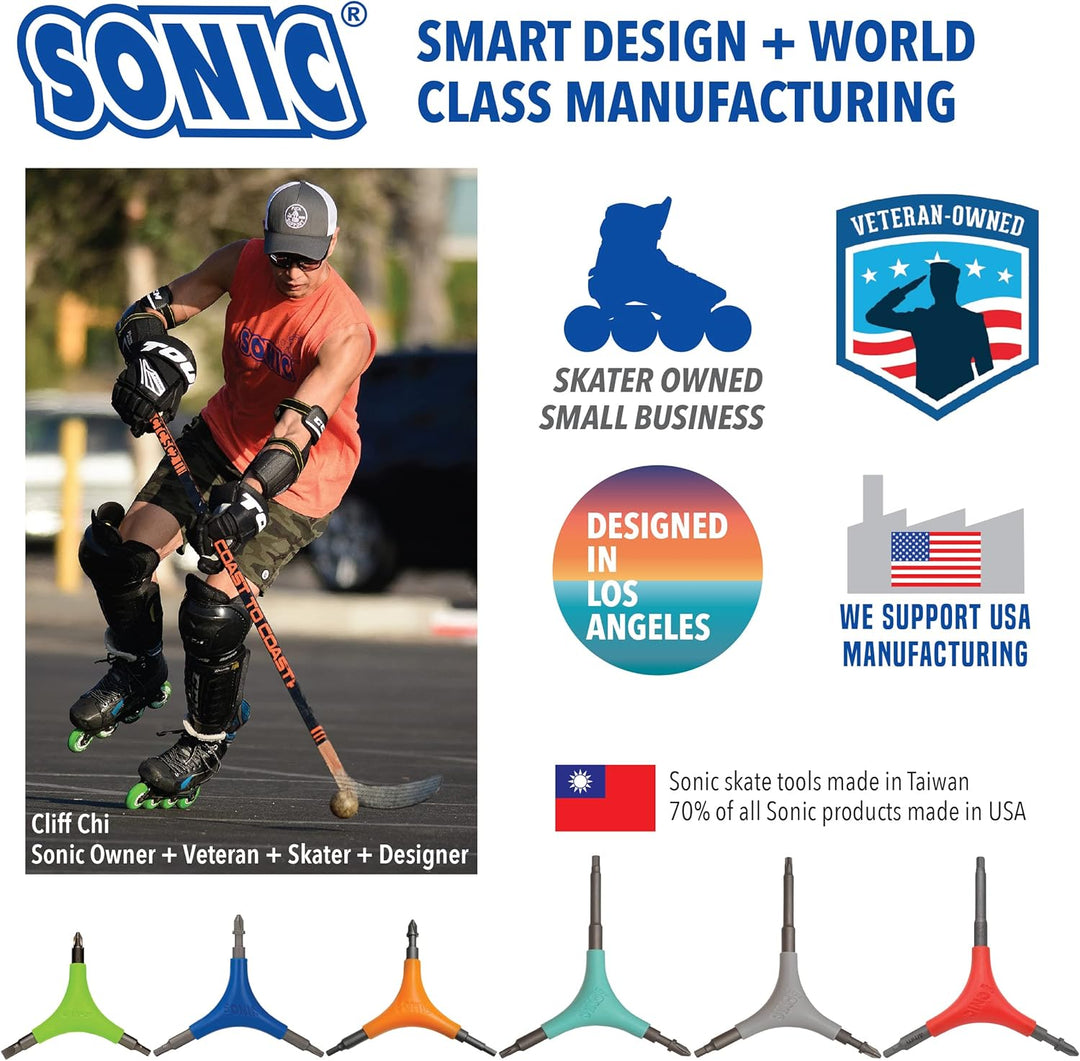 Sonic Pro Inline-Skate-Werkzeug + H (4 mm Sechskant)