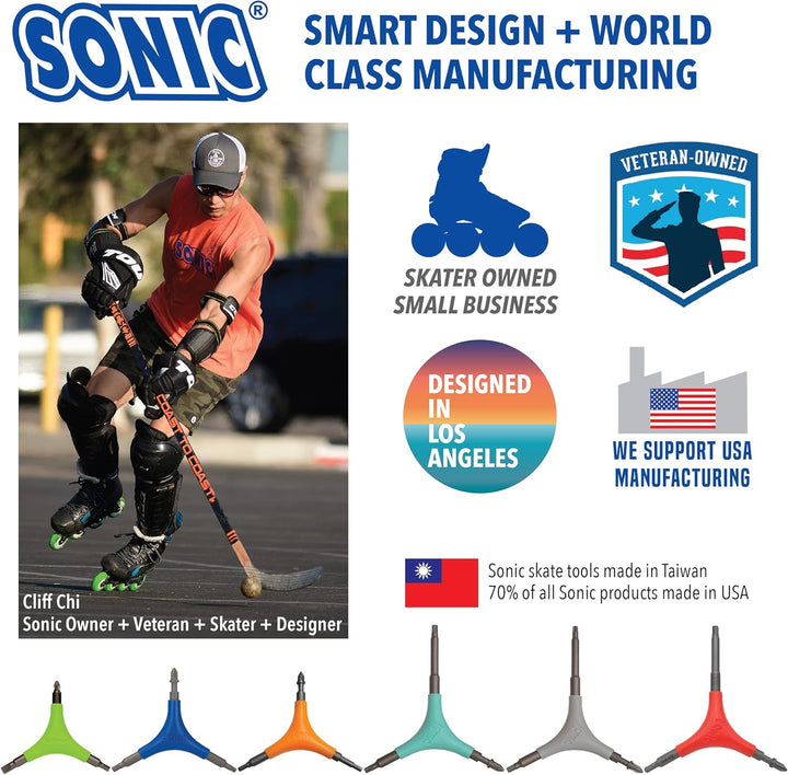 Sonic Pro Inline-Skate-Werkzeug + H (4 mm Sechskant)