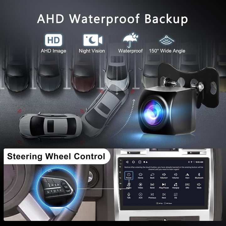 Hodozzy 2GB 64GB Autoradio für Chrysler 300 300C 2004-2011 Radio mit Wireless Carplay Android Auto M