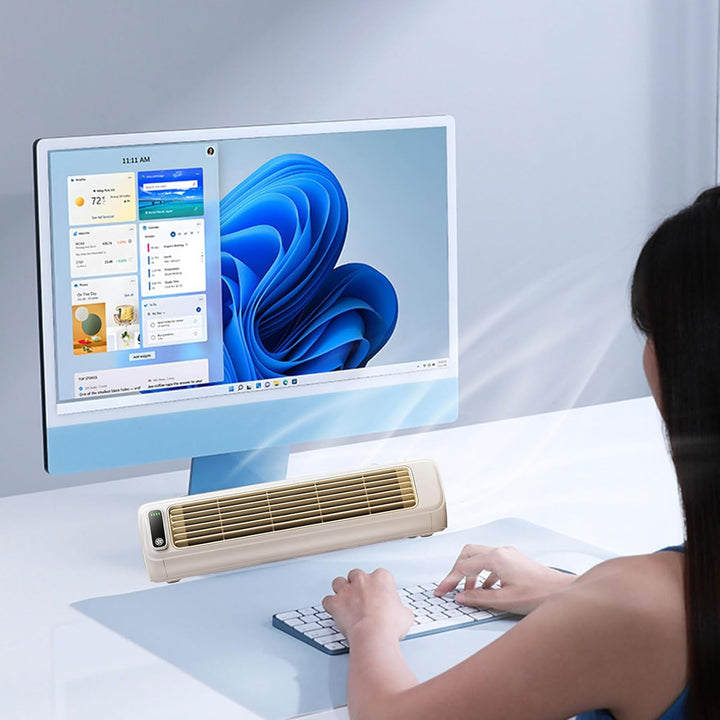 XLSBZ Outfany Cooling Ace,Tragbare Klimaanlage Tischventilator Leise USB Wiederaufladbare Mini Mobil