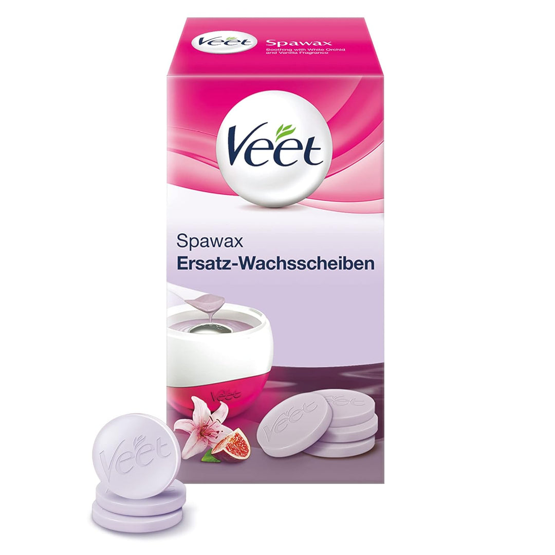 Veet Spawax Warmwachsscheiben für das Veet Spawax Wachsgerät – Langanhaltende Haarentfernung für sei