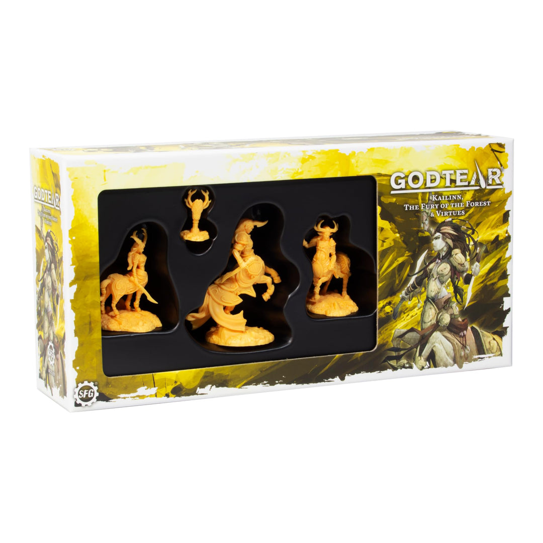 Steamforged Godtear: Kailinn, Die Wut des Waldes und Tugenden Maelstroms Champions Set, Kailinn, Die