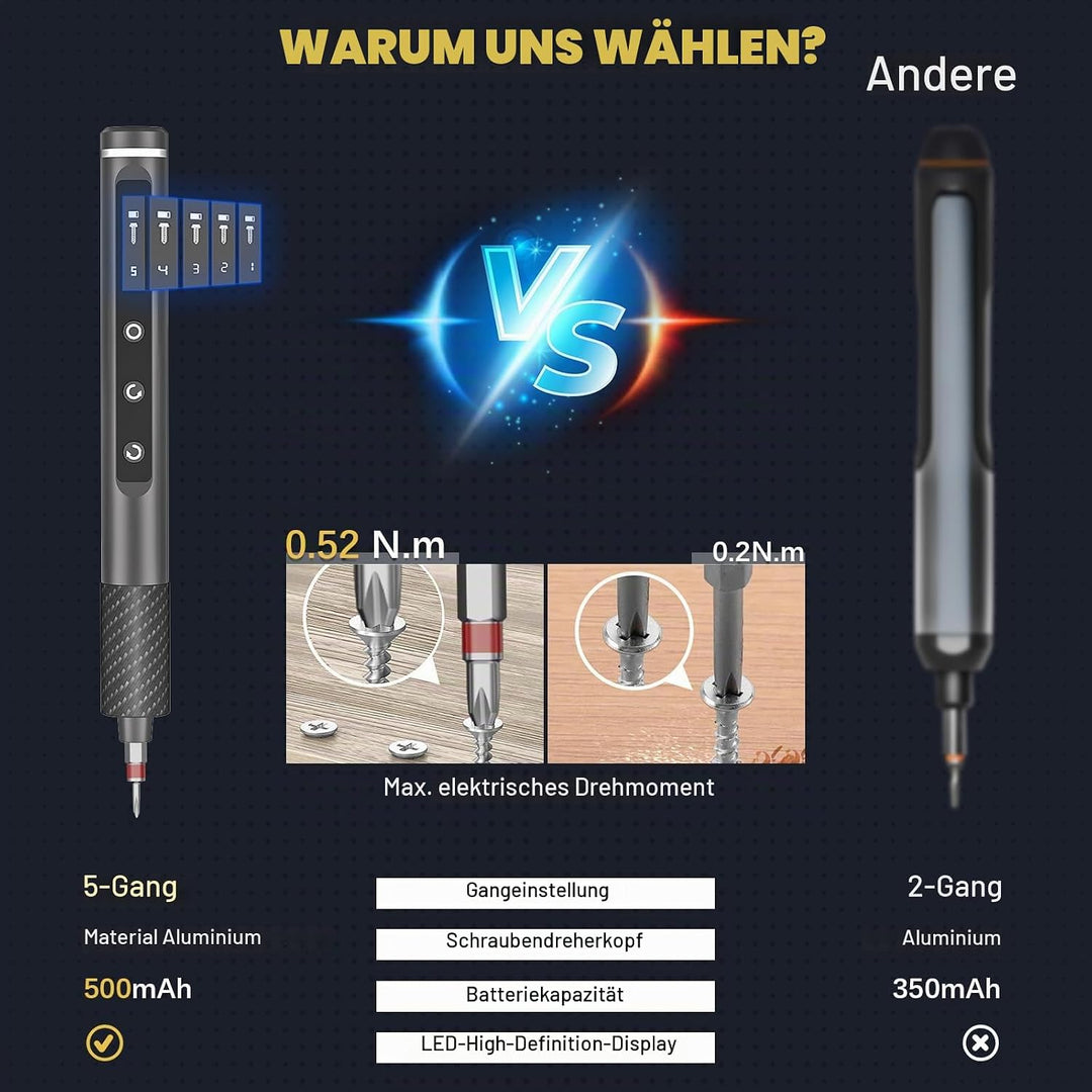 Präzisions Elektro Schraubendreher Set - 71 in 1 elektrischer schraubendreher - Feinmechaniker Werkz