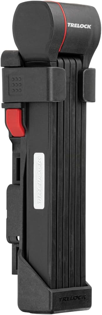 TRELOCK FS 480/100 COPS Faltschloss – Länge 100 cm – Sicherheitsstufe 12 – inkl. X-Press Halter – Fa