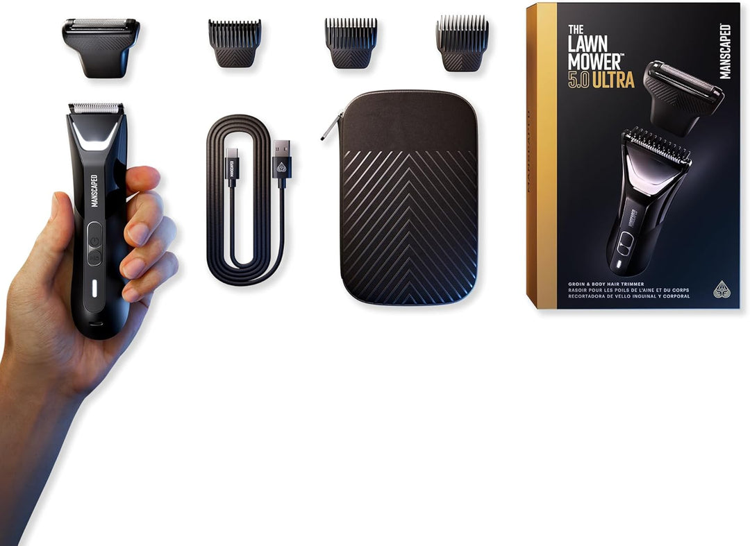 The Lawn Mower™ 5.0 Ultra von MANSCAPED™: SkinSafe™ Intim- und Körperhaartrimmer Mann, Bodygroomer,