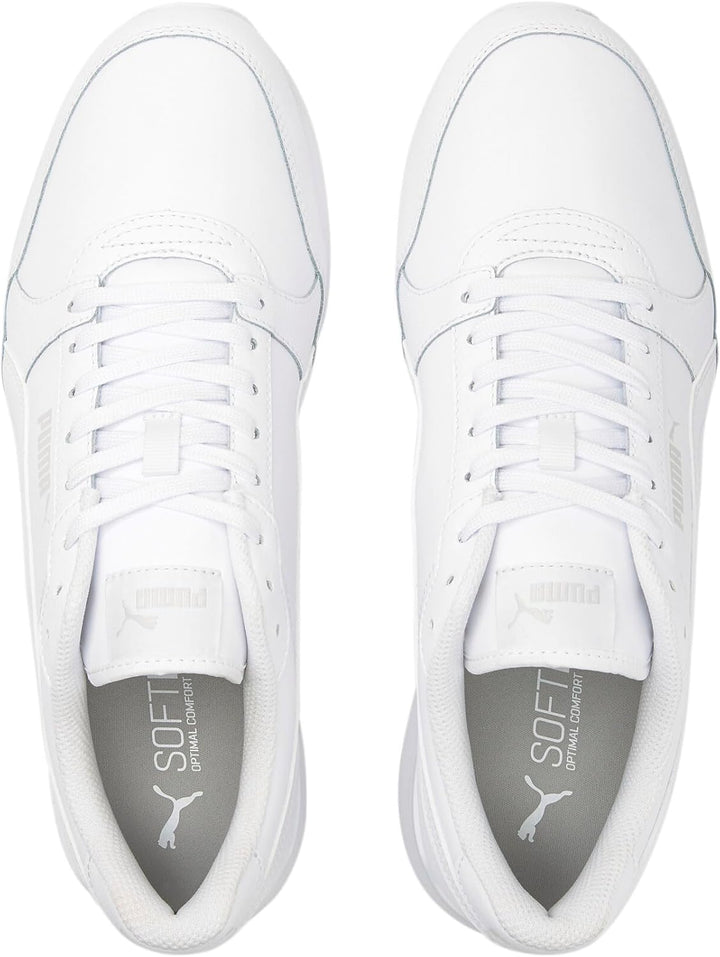 PUMA Unisex St Runner V3 L Sneaker, weiss, 42/47 EU 36 EU Puma White Puma White Gray Violet, 36 EU P