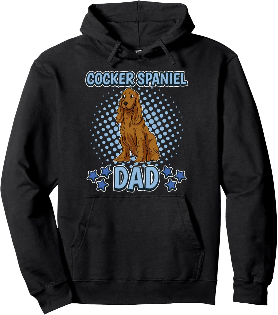 Herren Cocker Spaniel Dad Papa Vatertag Cocker Spaniel Pullover Hoodie