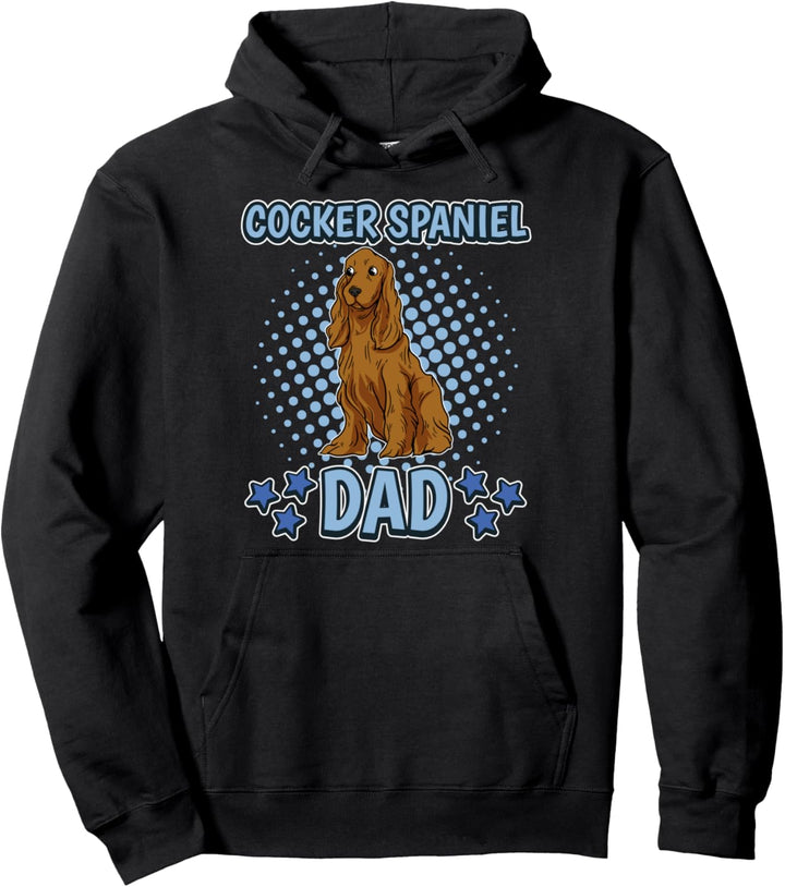 Herren Cocker Spaniel Dad Papa Vatertag Cocker Spaniel Pullover Hoodie