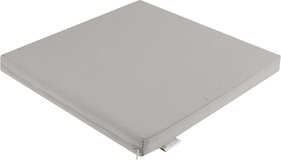 7even In & Outdoor Lounge Kissen 50cm Silber-Grau/Wasserfestes Kissen 50 x 50 x 5 cm/Sitzkissen, Bod