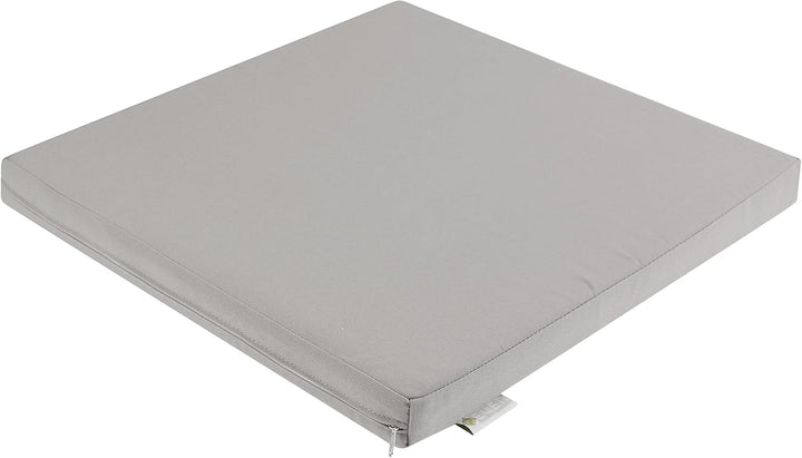 7even In & Outdoor Lounge Kissen 50cm Silber-Grau/Wasserfestes Kissen 50 x 50 x 5 cm/Sitzkissen, Bod