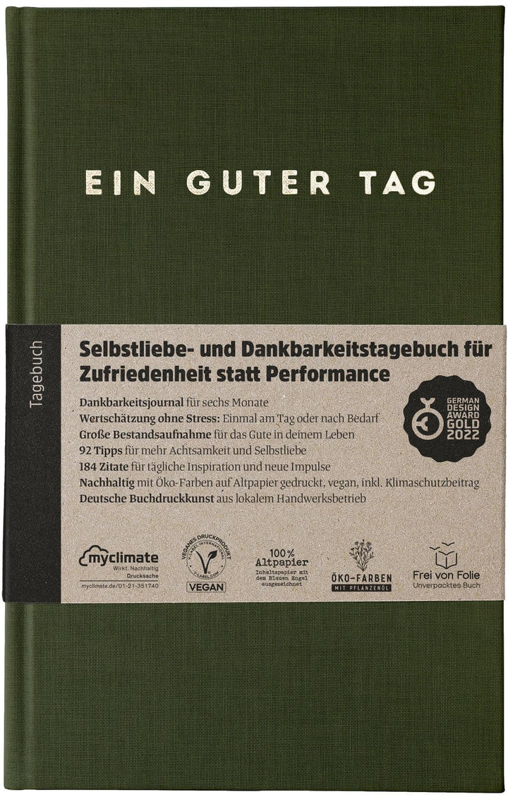Ein guter Tag, Selbstliebe- und Dankbarkeitstagebuch. Nur 5-6 Minuten am Tag. Für Dankbarkeit, Achts