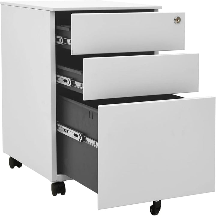 Tidyard Aktenschrank Rollschrank mit Rollen Rollcontainer Bürocontainer Schubladenschrank Büroschran
