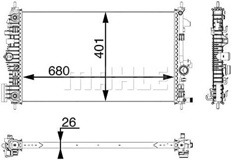 MAHLE CR 927 000P Kühlmittelkühler BEHR PREMIUM LINE