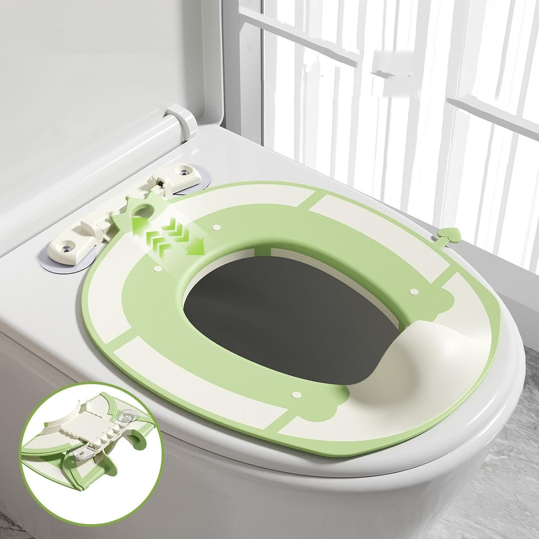 Toilettentrainingssitz Tragbare Faltbare Universelle Saugnapf-Auflage | Töpfchentraining Toilettensi