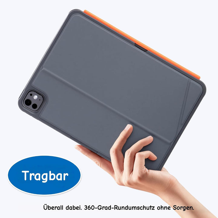 Tastaturhülle für iPad Pro 12,9" (3., 4., 5., 6. Gen.) und iPad Air 13" (M4/M3/M2,2026/2025/2024) –