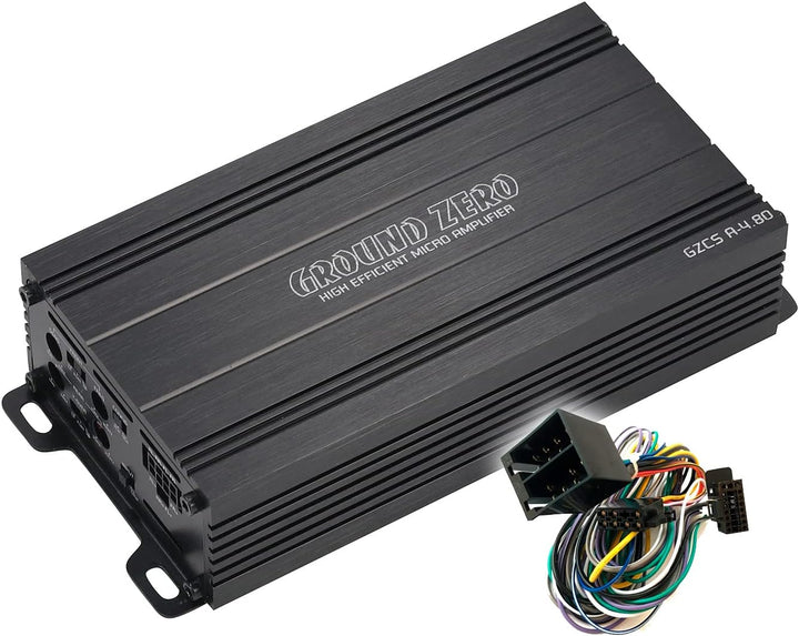 GROUND ZERO GZCS A-4.80 Auto/KFZ Plug & Play Upgrade Verstärker/Endstufe kompatibel mit RENAULT - II