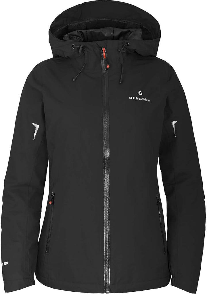 Bergson Damen Regenjacke HELLI THERMO - leicht wattiert - Wanderjacke - Fahrradjacke - Outdoorjacke