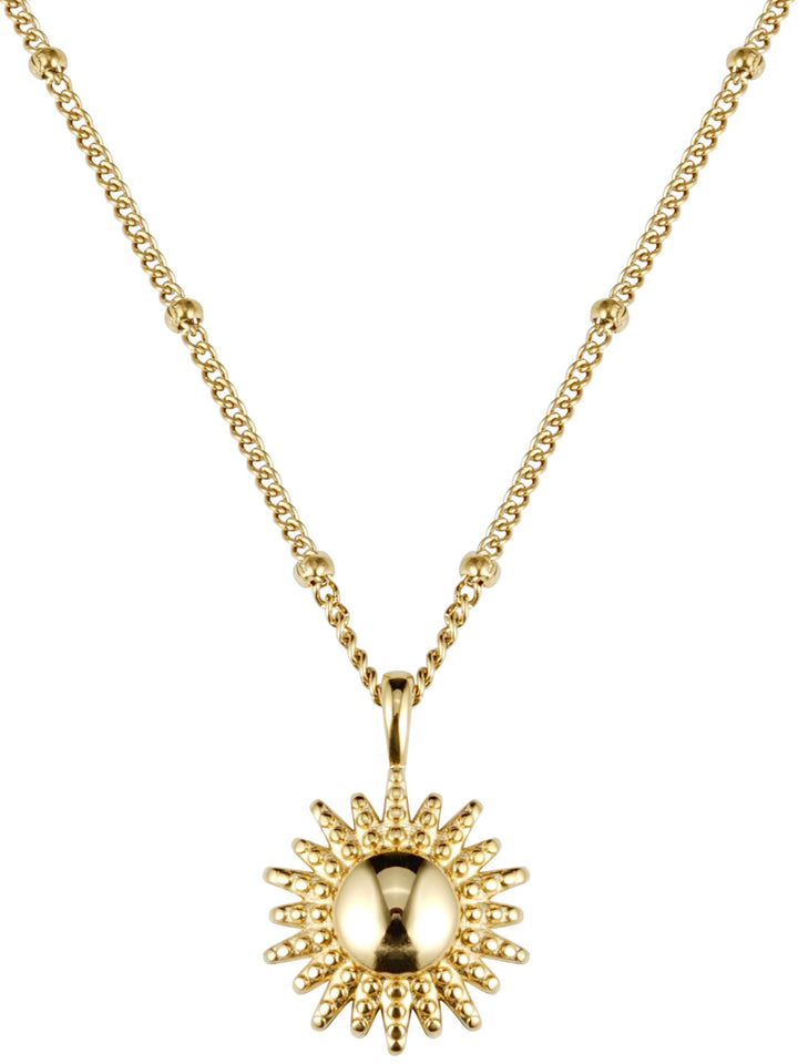 BONNYBIRD® Kette Sonne Damen BonnySun - Premium Halskette Damen mit Sonne Anhänger aus Edelstahl in
