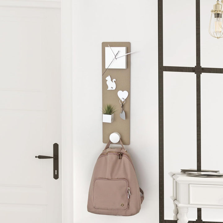 KalaMitica 60114-902-001 magnetische Kreidetafel aus Stahl, Beige, Grösse: 14x50x0,12 cm, Beige