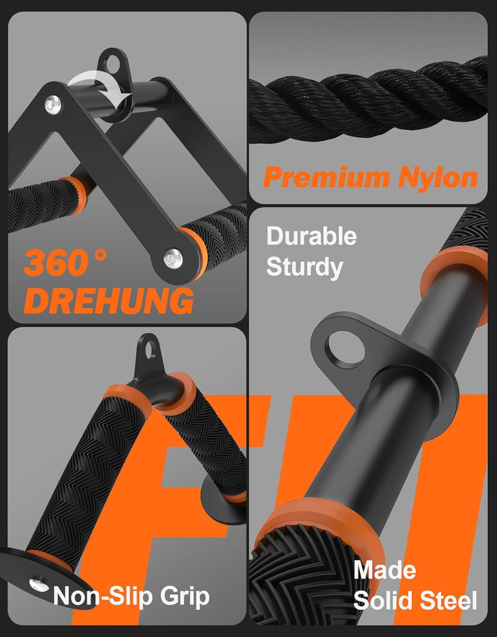 Fitarc Cable Machine Attachment Set-Orange
