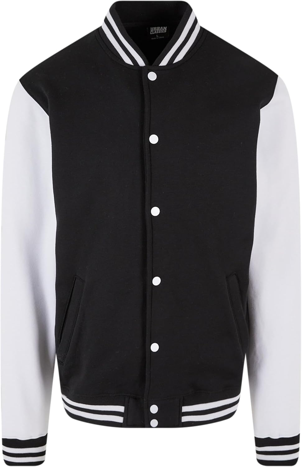 Urban Classics Herren Sweatjacke S Blk/Wht, S Blk/Wht