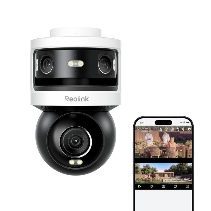 Reolink Dreifachobjektiv PoE Sicherheitskamera für den Aussenbereich, 10MP 180° Panorama & 4K PT mit