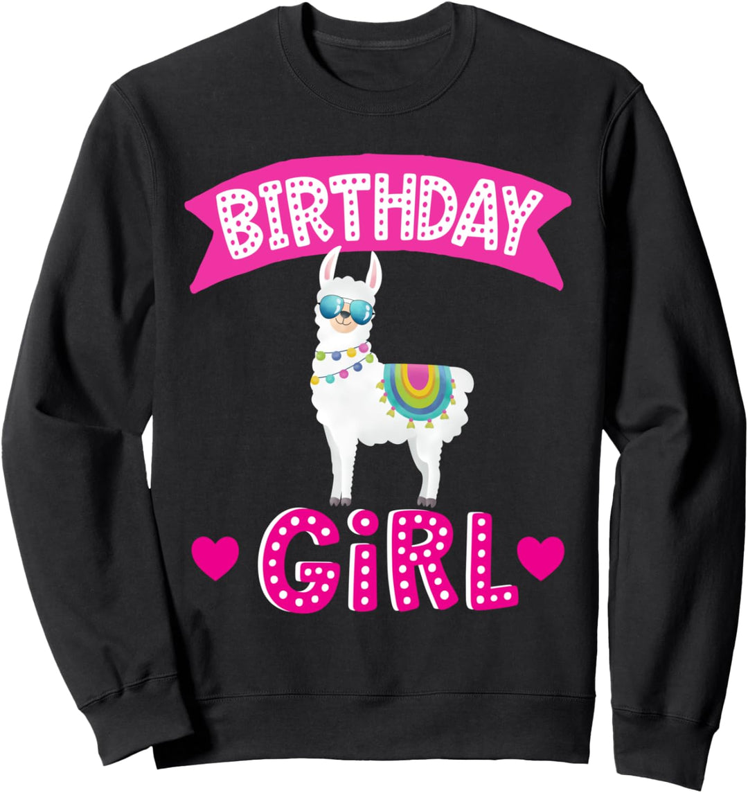 Birthday Llama Cute Party Outfit Gift Sweatshirt