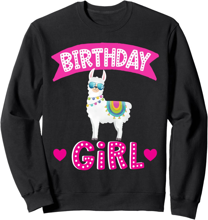Birthday Llama Cute Party Outfit Gift Sweatshirt