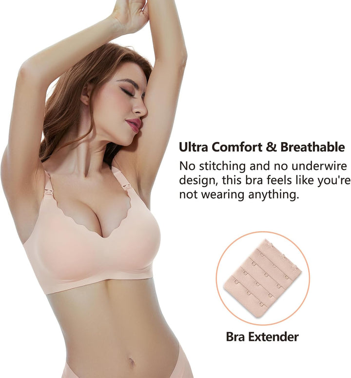 Dresime Schwangerschafts Still BH Nahtloser Still-BH Ohne Bügel Mutterschaft BH mit zusätzlichen BH-