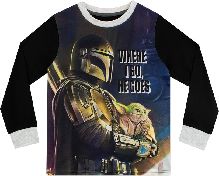 Star Wars Jungen Schlafanzug The Mandalorian 2 Pack, 116