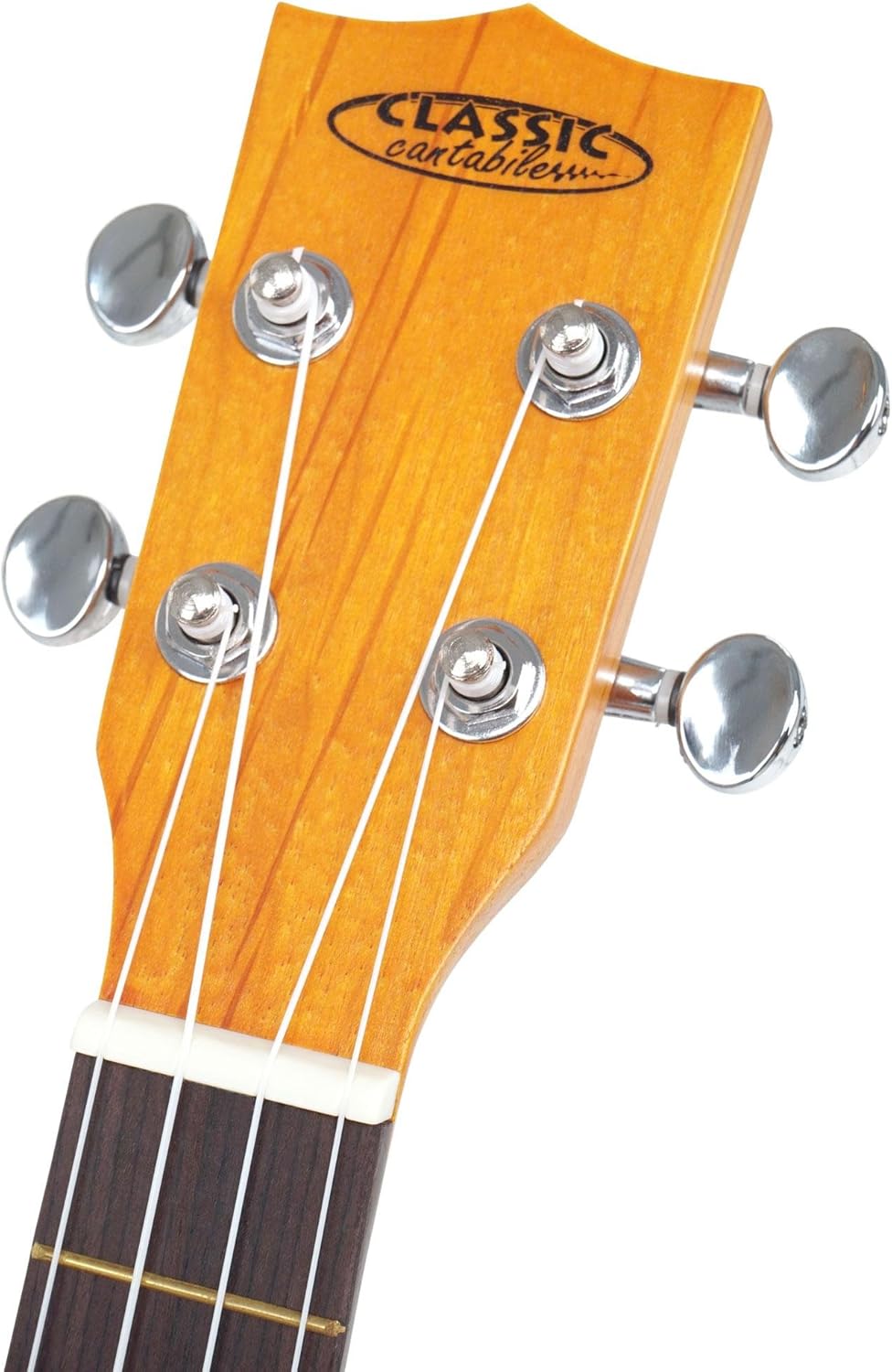 Classic Cantabile UC-240P NAT Konzert-Ukulele Pineapple (originelle Optik, 18 Bünde, edle Verarbeitu
