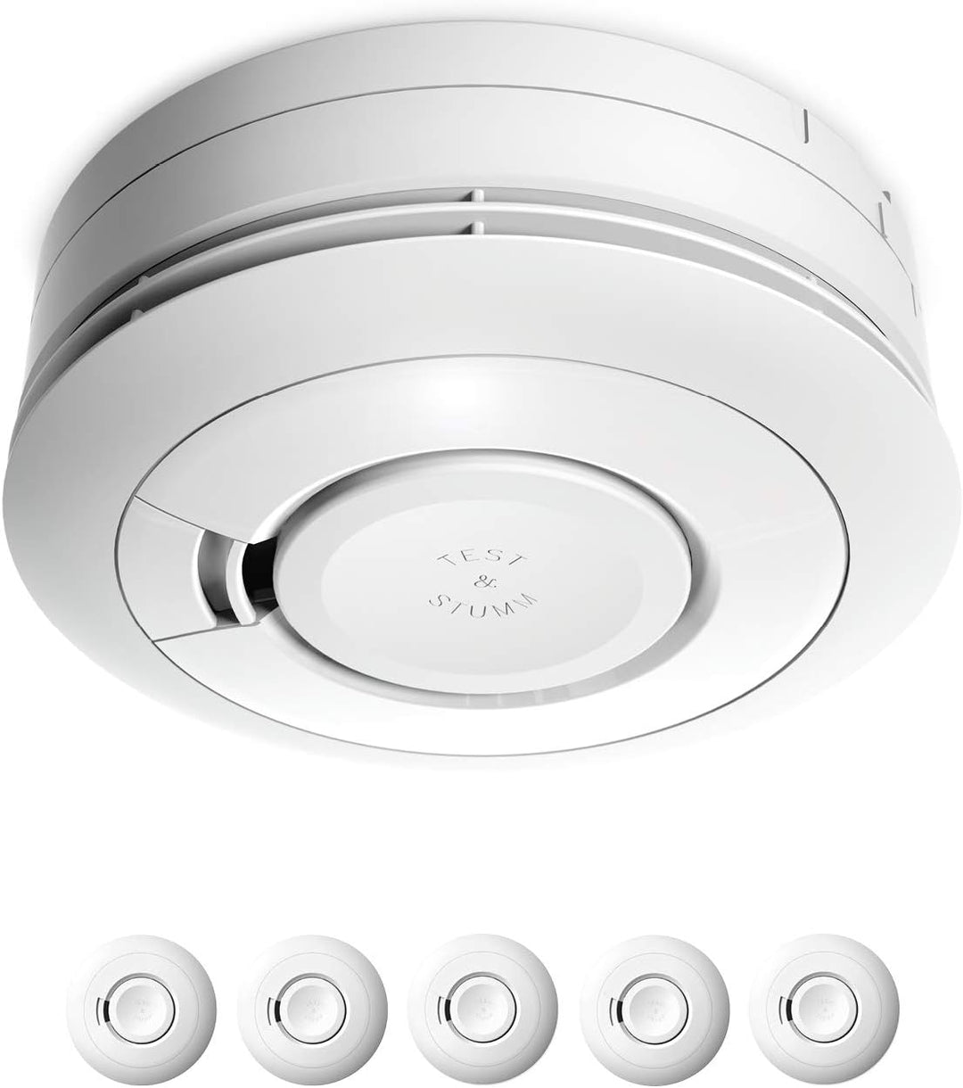 Ei Electronics Ei650 Rauchwarnmelder, Rauchmelder im 5er Set, Stand-alone-Gerät mit Batterie für 10