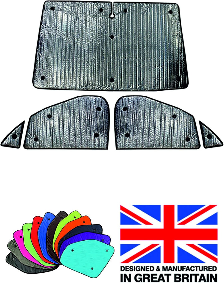 Doppelseitige Innenthermoblenden für den Volkswagen Caddy Maxi Life (Baujahr 2011 -2019) Frontset mi