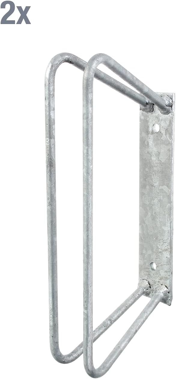 Alberts 663681 Einzel-Fahrradhalter | zur Befestigung an der Wand | feuerverzinkt | Halter im Winkel