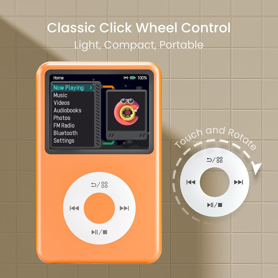Innioasis Y1 Kinder MP3 Player - Zeitlose Klasse: 128 GB, Bluetooth, Video-Player, Hörbücher, FM-Rad