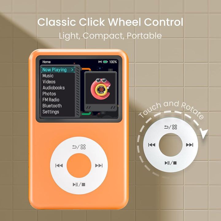 Innioasis Y1 Kinder MP3 Player - Zeitlose Klasse: 128 GB, Bluetooth, Video-Player, Hörbücher, FM-Rad