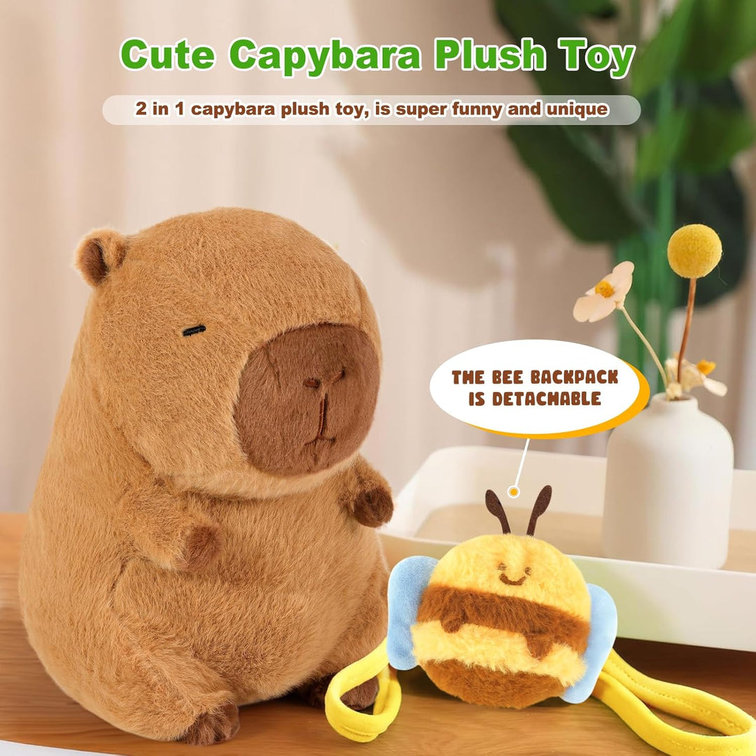 shownicer Plüschtier Capybara Kuscheltier Stofftier Kawaii Capybara Plüsch Kissen Spielzeug Wurfkiss