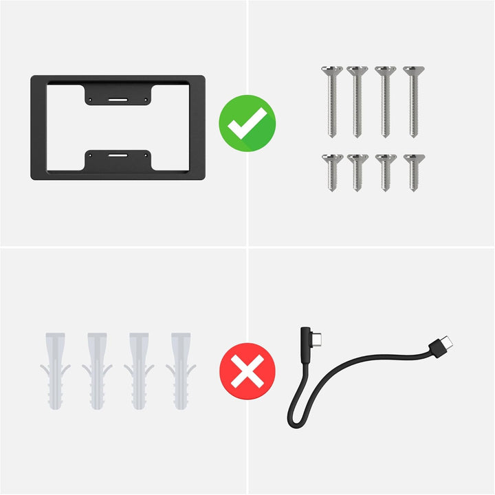 Tablet Wandhalterung für Samsung Galaxy Tab S9 FE Plus (12,4 Zoll) - Passgenauer & Flacher Rahmen fü