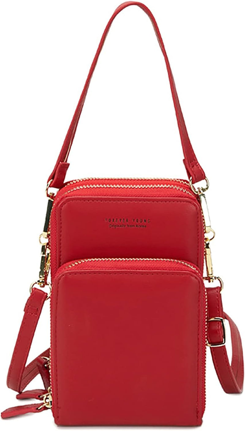 FANDARE Handy Umhängetasche Frauen Crossbody Tasche Schultertasche Damen Handy-Brieftasche Klein Han