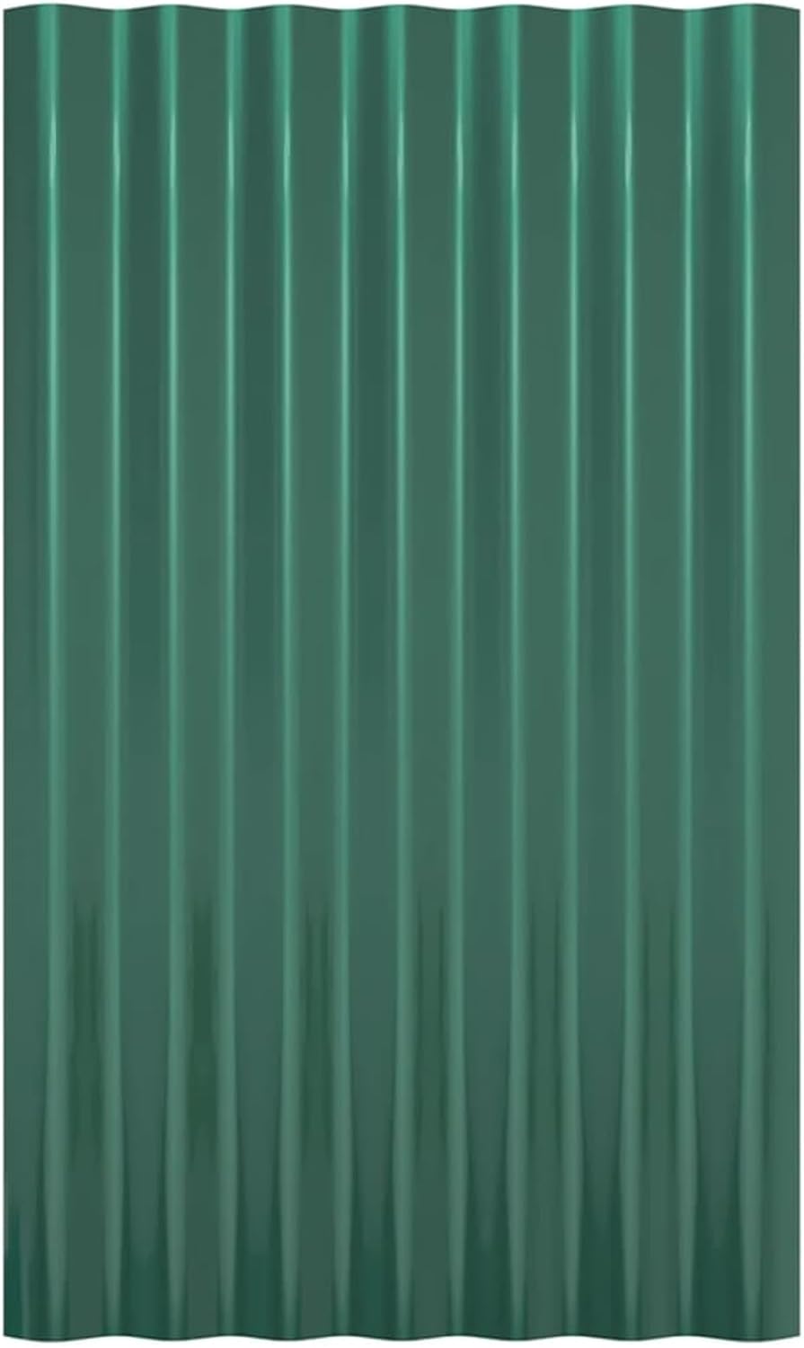 Homgoday Dachpaneele 12 STK. Dachblech Stahlblech Dach Dachplatten Metalldachpaneele Dachblech für D