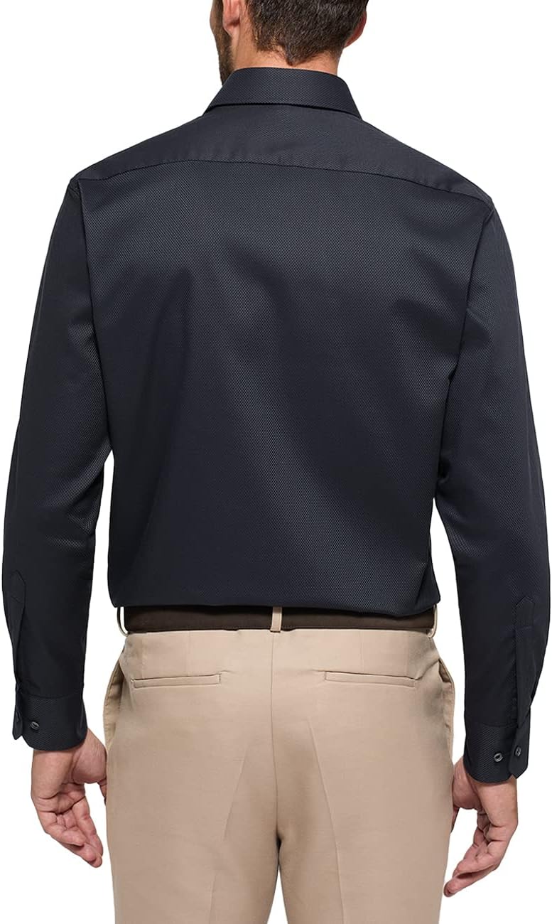 eterna Herren Strukturhemd im Dobbydesign MODERN FIT 1/1 Graphit 41_H_1/1