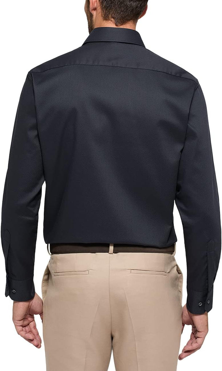 eterna Herren Strukturhemd im Dobbydesign MODERN FIT 1/1 Graphit 41_H_1/1