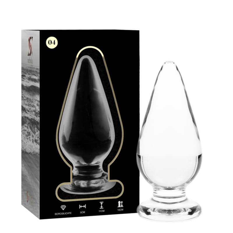 Model 4 ANAL Plug Borosilicate Glass 11 X 5 cm Clear, 8435566042089