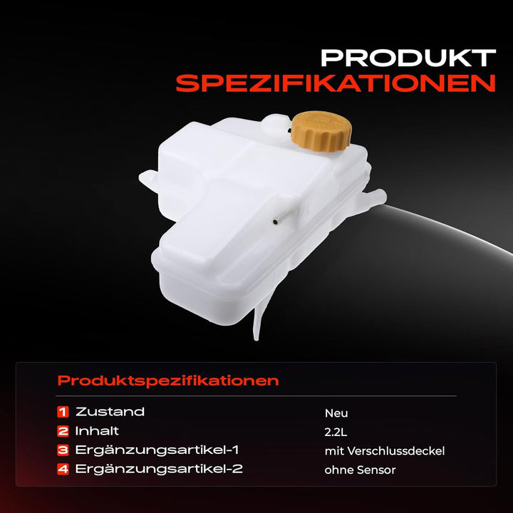 Frankberg Ausgleichsbehälter für Evanda KLAL Magnus 2.0L Benzin 1999-2011 96417876