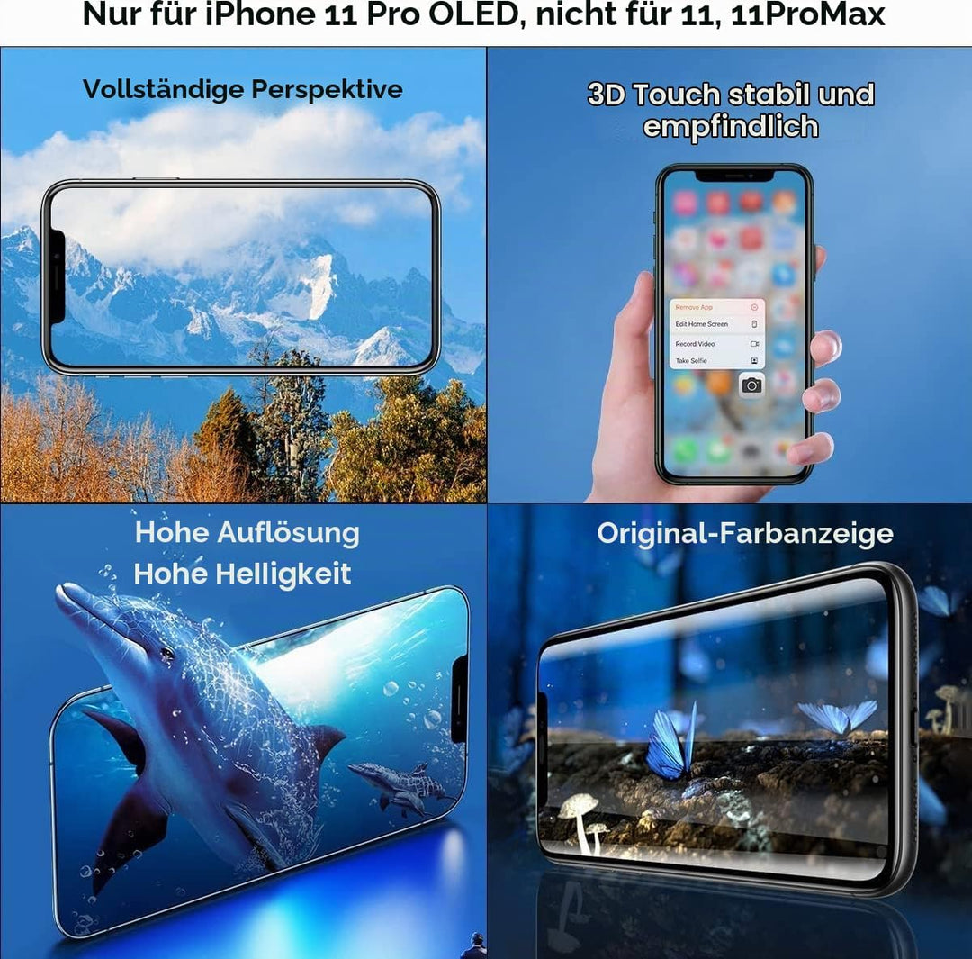 EFaith für iPhone 11 Pro Display 5,8" Ersatzbildschirm 3D Touchscreen Digitizer Assembly mit Reparat
