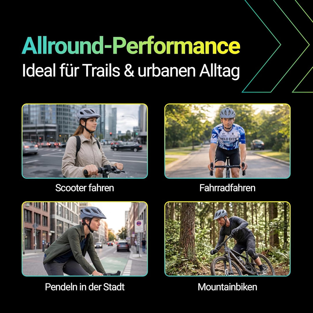 KED MTB Fahrradhelm SPIRI II Trend, blau L (55-61cm), L (55-61cm)