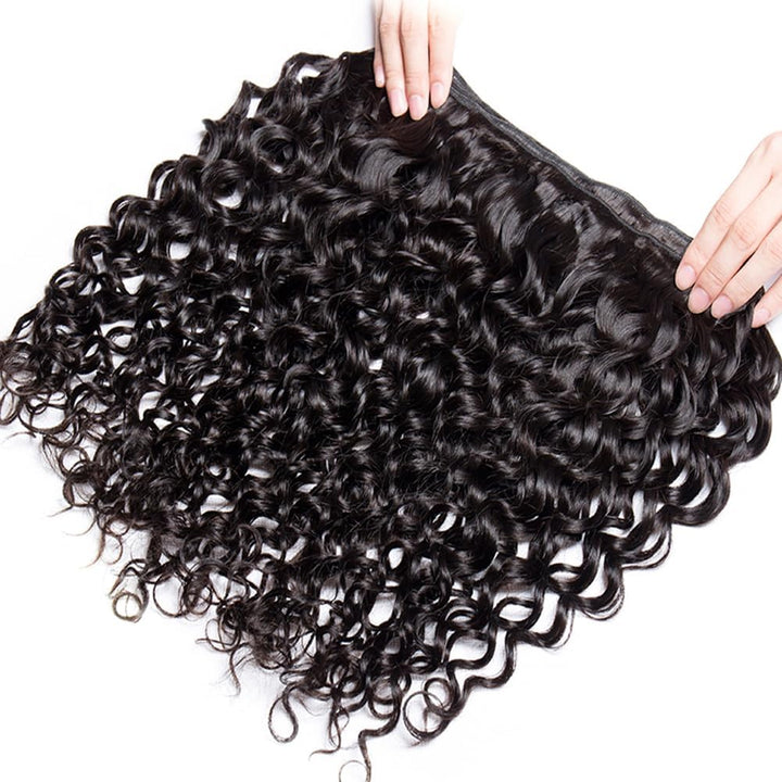 Yavida Brazilian WATER Wave Bundles with Closure Körper Welle Bündel 10A Brazilian Human Hair Bundle
